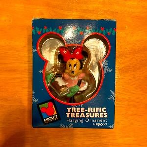 Enesco Tree-Rific Treasures Hanging Minnie Mouse Ornament Collectible